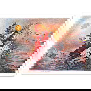Zina Roitman, Limited Edition Serigraph, Hand Signed and Numbered, Letter of Authenticity.: This is a limited edition serigraph on paper by Zina Roitman. The piece comes hand signed by the artist, numbered, and with a letter of authenticity. Measures approximately 11" x 17.5". Reference#: 79