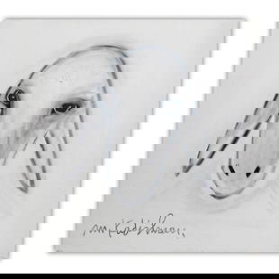 Menashe Kadishman- Original Acrylic on Canvas "Untitled": Artist: Menashe Kadishman. Medium: Original Acrylic on Canvas. Title: Untitled. Size: 12" x 12". Signature: Hand Signed by the artist. Certificate of Authenticity: Is included. Additional: Stretched a