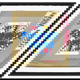 Mr. Brainwash, "Queen of Love (Blue)" Framed Limited Edition Silk Screen, Hand Signed with: Queen of Love (Blue) is a limited edition silk screen print on paper by Mr Brainwash, hand signed and thumb-printed by the artist. The piece comes custom framed with a Certificate of Authenticity. Mea