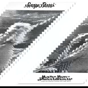 George Barris (1922-2016), "Marilyn Monroe, Malibu 1962" Poster from Edward Weston Collection with: Marilyn Monroe, Malibu 1962 is a poster on paper by George Barris (1922-2016). This piece is from the Edward Weston Collection and includes Letter of Authenticity. Measures approx. 23" x 29" (image).