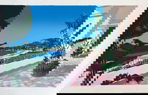 Robert Blumhagen- Serigraph on paper: Artist: Robert Blumhagen. Medium: Serigraph on paper. Size: 30" x 40". Signature: Hand Signed and numbered. Reference#: 80730.