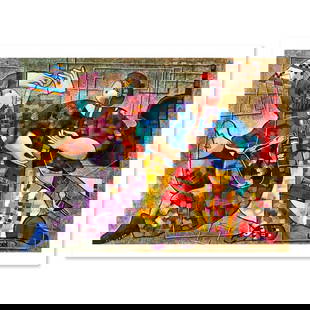 Dorit Levi, "Jazz Dancers" Limited Edition Serigraph, Hand Signed and Numbered with Letter of: Jazz Dancers is a limited edition serigraph on paper by Dorit Levi. The piece comes hand signed by the artist, numbered, and with a letter of authenticity. Measures approximately 14" x 19". Reference#