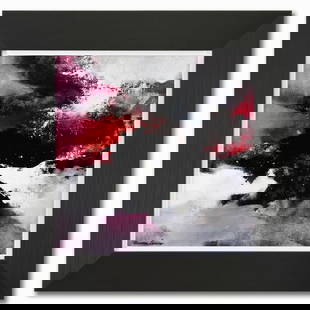 Thomas Leung, "Dancing Color 13" Framed Original Acrylic Painting on Canvas Board, Hand Signed with: Dancing Color 13 is an original acrylic painting on canvas board by Thomas Leung, hand signed by the artist. This piece comes custom framed. Includes Letter of Authenticity. Measures approx. 22.5" x 2