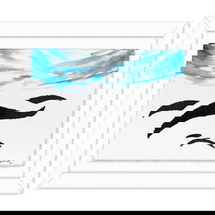 Wyland- Original Sumi Ink Painting "Ocean Flight": Artist: Wyland. Medium: Original Sumi Ink Painting. Title: Ocean Flight. Size: 23" x 30". Measures approx. 33" x 40" (framed). Signature: Hand signed by the artist. Certificate of Authenticity: Is inc