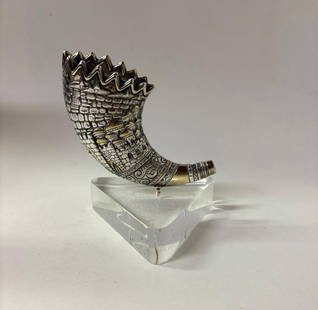 RAPHAEL ABECASSIS- 925 STERLING SILVER PLATED "Jerusalem Dove": Artist: RAPHAEL ABECASSIS. Medium: 925 STERLING SILVER PLATED. Title: Jerusalem Dove. Size: 4" x 4". Signature: Signed. Additional: Engraved Signature. Reference#: 73591.