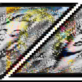 Mr. Brainwash, "My Heart is Yours" Framed Mixed Media Original, Hand Signed with Certificate of: My Heart is Yours is a mixed media original on deckle edge paper by Mr. Brainwash, hand signed and bearing the thumbprint of the artist inverso. This piece comes custom framed. Includes Certificate of