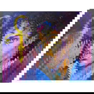 Berberyan, "Prince" Hand Signed Original Painting on Canvas with Letter of Authenticity.: Prince is an original acrylic mixed media painting on canvas by Ara Berberyan. The piece is hand signed and comes with a letter of authenticity. Measures approximately 24" x 30". Reference#: 87373.
