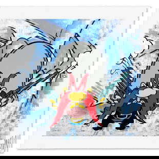 Seen, "Yosemite Sam" Limited Edition, Numbered and Hand Signed with Letter Authenticity: Yosemite Sam is a limited edition giclee by Seen, numbered and hand signed by the artist. Includes Letter of Authenticity. Measures approx. 18" x 18" (border), 15" x 15" (image). Reference#: 79813.