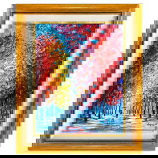 Slava Ilyayev, Framed Original Oil Painting on Canvas, Hand Signed with Letter of Authenticity.: This is an original oil painting on canvas by Slava Ilyayev, hand signed by the artist. This piece comes custom framed. Includes Letter of Authenticity. Measures approx. 26.5" x 22.5" (frame), 19.5" x