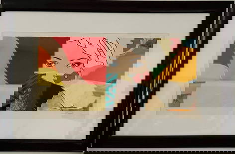 Max Papart- Lithograph on paper: Artist: Max Papart. Medium: Lithograph on paper. Measures approx. 24" x 38" (framed). Signature: Signed. Reference#: 62180.