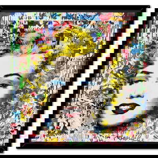 Mr. Brainwash, "Monroe POP-folio" Framed Mixed Media Original, Hand Signed with Certificate of: Monroe POP-folio is a mixed media original on deckle edge paper by Mr. Brainwash, hand signed and bearing the thumbprint of the artist inverso. This piece comes custom framed. Includes Certificate of