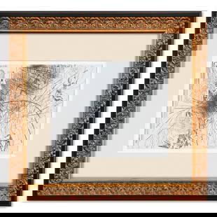 After Pablo Picasso- Offset Lithograph "From The 347 Series": Artist: After Pablo Picasso. Medium: Offset Lithograph. Title: From The 347 Series. Size: 6" x 8". Measures approx. 12" x 14" (framed). Additional: Custom framed. Unsigned and unnumbered. The 347 Seri