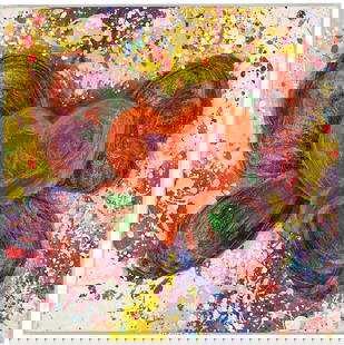 Lona Shore- Original painting on canvas "Heart & Soul": Artist: Lona Shore. Medium: Original painting on canvas. Title: Heart & Soul. Size: 12" x 12". Signature: Hand Signed. Reference#: 82582.