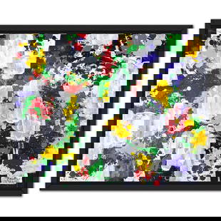 Jenik Cook, Framed Hand Signed Original Painting with Letter of Authenticity.: This is an original acrylic painting on paper by Jenik Cook. Hand signed by the artist, it includes Letter of Authenticity. This piece comes from the artist's personal collection. Measures approximate