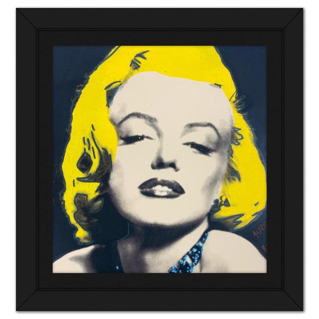 Ringo Daniel Funes (Protege of Andy Warhol's Apprentice, Steve Kaufman), "Marilyn Seduction" Framed (1 of 2)