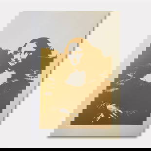 Andy Warhol- SIlkscreen on Museum Board "Mona Lisa #1": Artist: Andy Warhol. Medium: SIlkscreen on Museum Board. Title: Mona Lisa #1. Size: 35" x 25". Certificate of Authenticity: Is included. Additional: Published by Sunday B Morning. Limited edition of 2