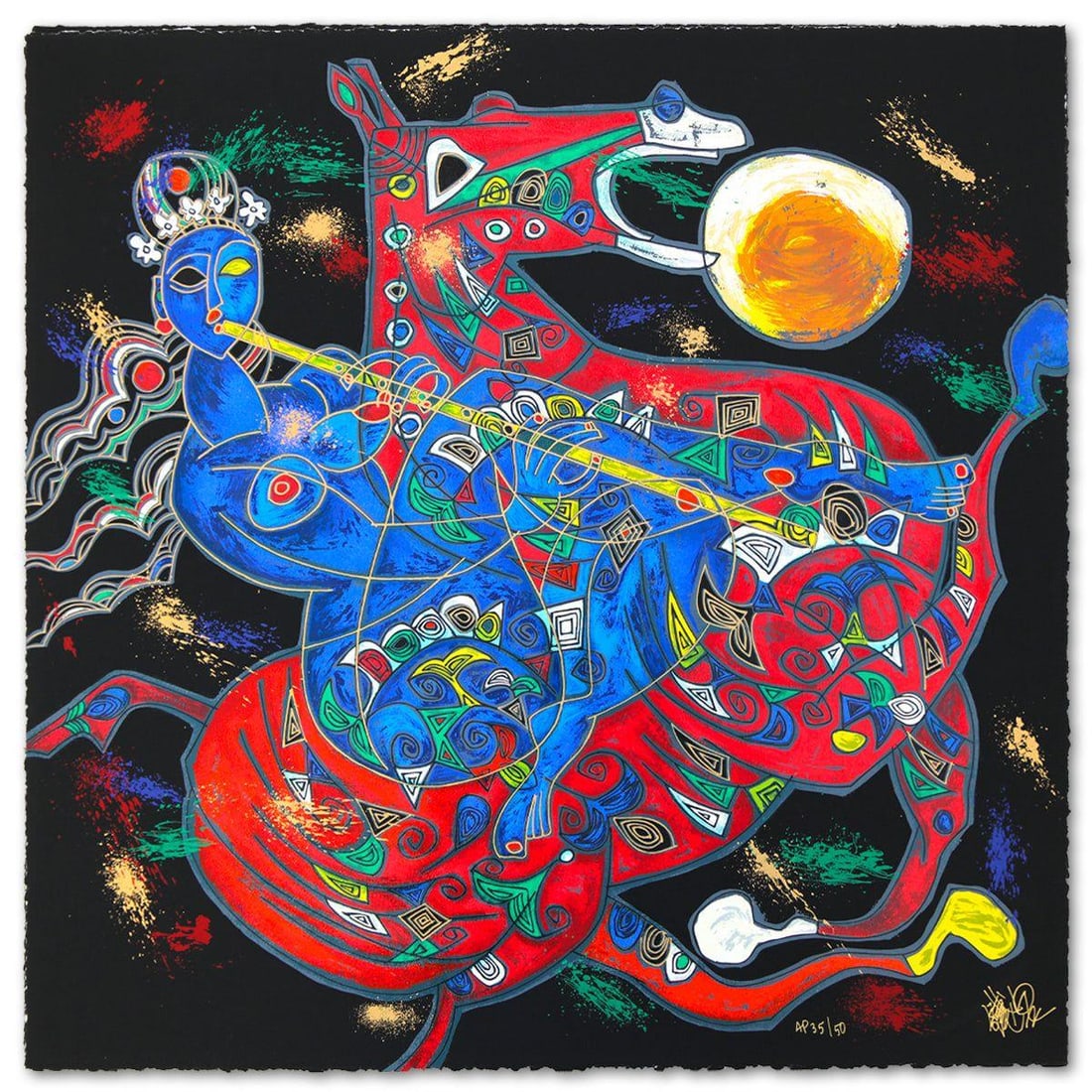 Jian Tie Feng- Silkscreen "East" (1 of 4)