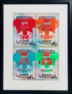 E.M. Zax- Unique on paper: Artist: E.M. Zax. Medium: Unique on paper. Measures approx. 24" x 29" (framed). Signature: Signed. Reference#: 43286.
