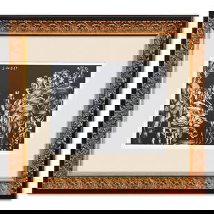 After Pablo Picasso- Offset Lithograph "From The 347 Series": Artist: After Pablo Picasso. Medium: Offset Lithograph. Title: From The 347 Series. Size: 6" x 8". Measures approx. 12" x 14" (framed). Additional: Custom framed. Unsigned and unnumbered. The 347 Seri
