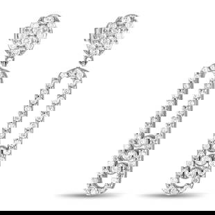 14K WHITE GOLD 1.00CT DIAMOND EARRINGS: Sparkling Diamonds with a total weight of 1.00 carats make these earrings positively radiant. Crafted from 14K White Gold, they feature a sleek, contemporary design that will elevate any ensemble. Eac