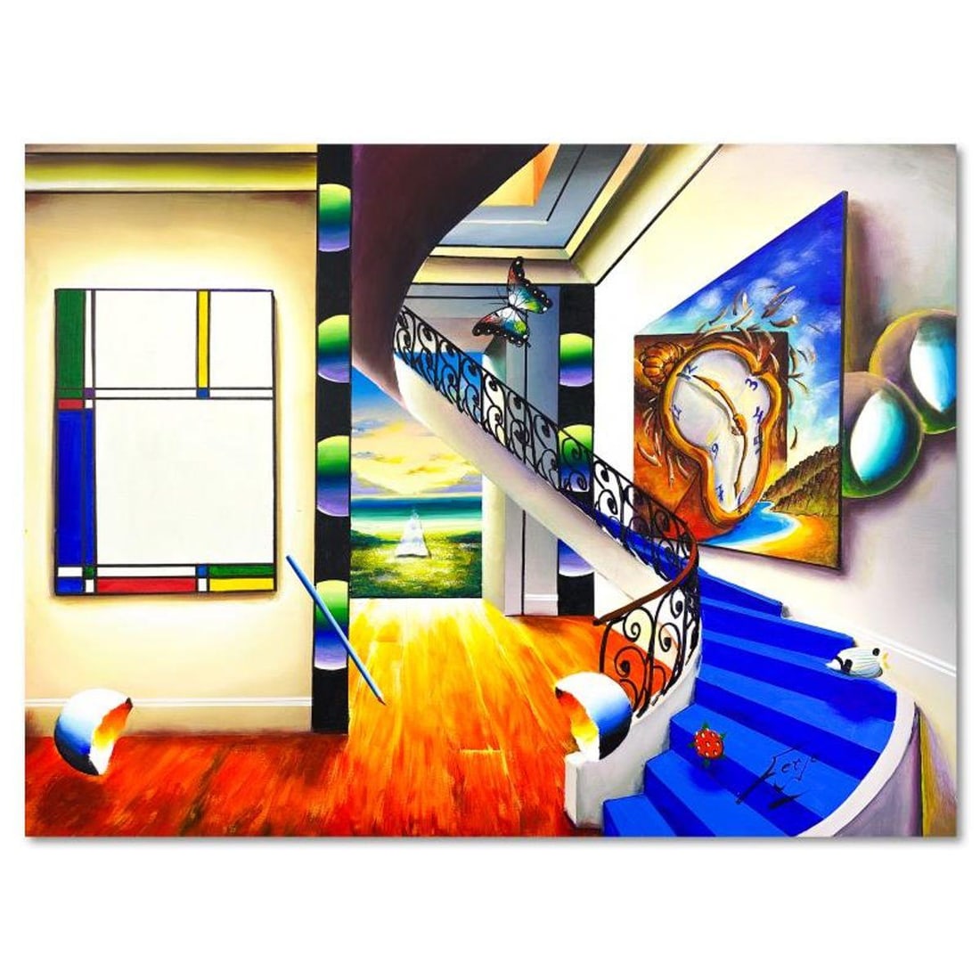 Ferjo, Original Acrylic Painting on Canvas, Hand Signed with Letter of Authenticity (1 of 2)