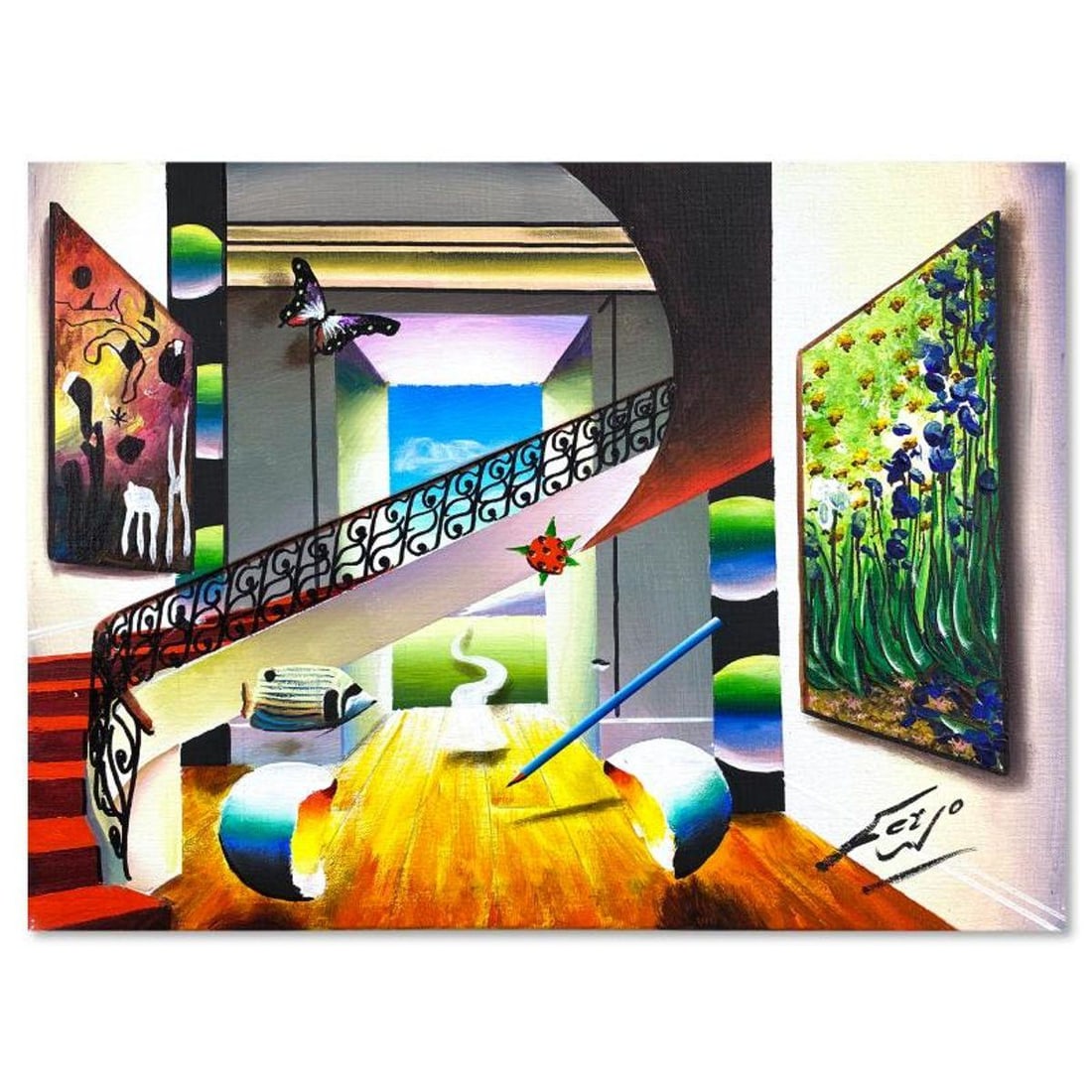 Ferjo, Original Oil Painting on Canvas, Hand Signed with Letter of Authenticity: This is an original oil painting on stretched canvas by Ferjo, hand signed by the artist. Includes Letter of Authenticity. Measures approx. 16" x 20" (image). Reference#: 88730.