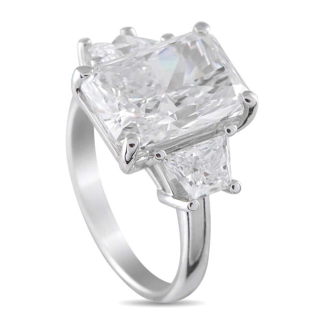 14K WHITE GOLD 7.41CT LAB GROWN DIAMOND RING (1 of 6)