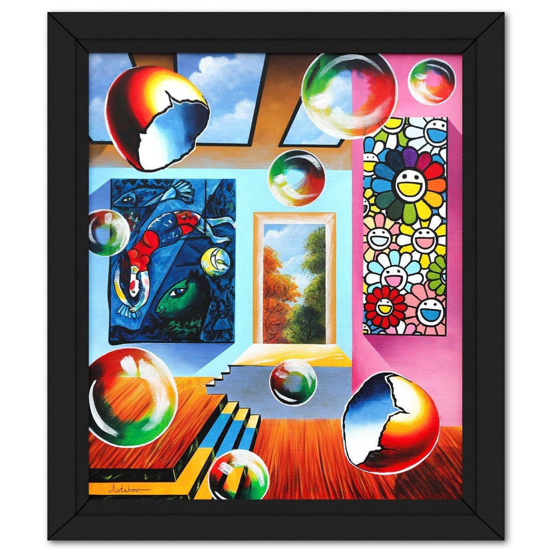 Alexander Astahov- Original Oil on Canvas "Color Code: Escape" (1 of 2)