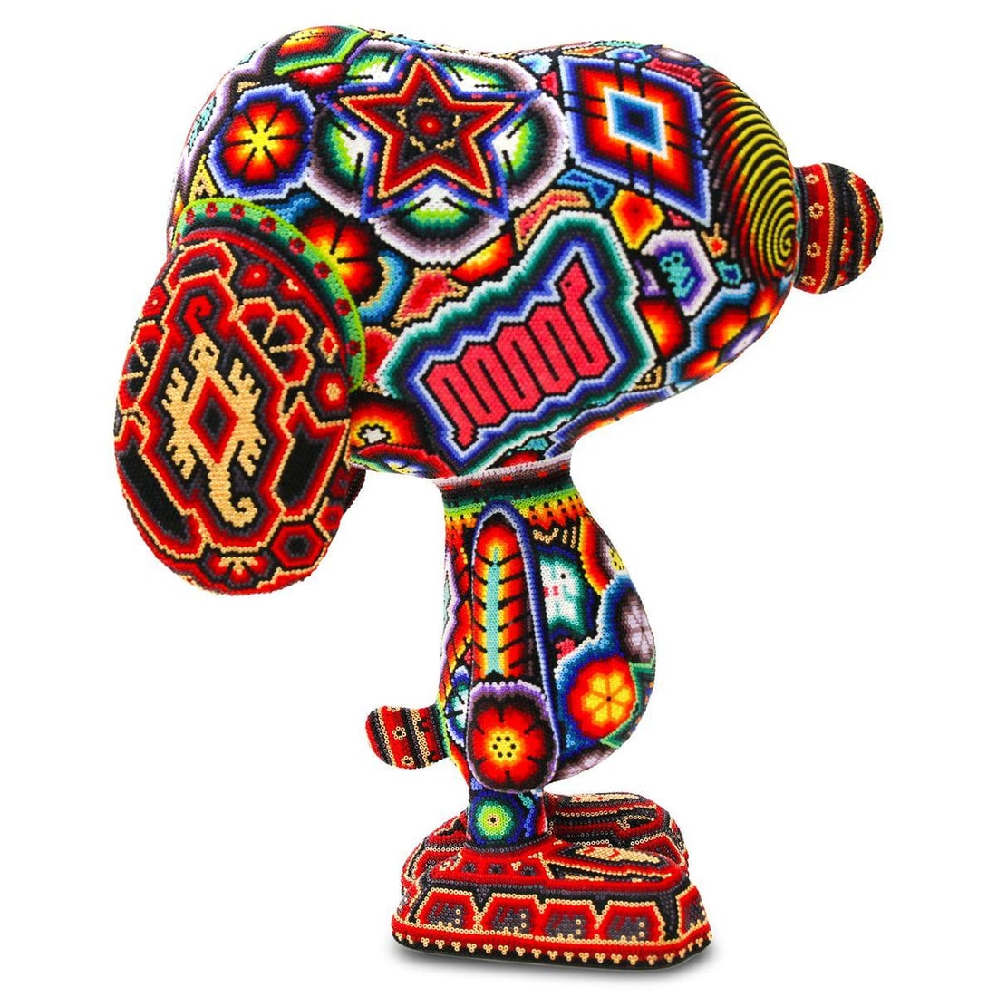 Rick Wolfryd- Original Mixed Media Sculpture "Snoopy": Artist: Rick Wolfryd. Medium: Original Mixed Media Sculpture. Title: Snoopy. Size: 14.5" x 11.7". Signature: Hand Signed by the artist. Certificate of Authenticity: Is included. Additional: 14.5x11.7"