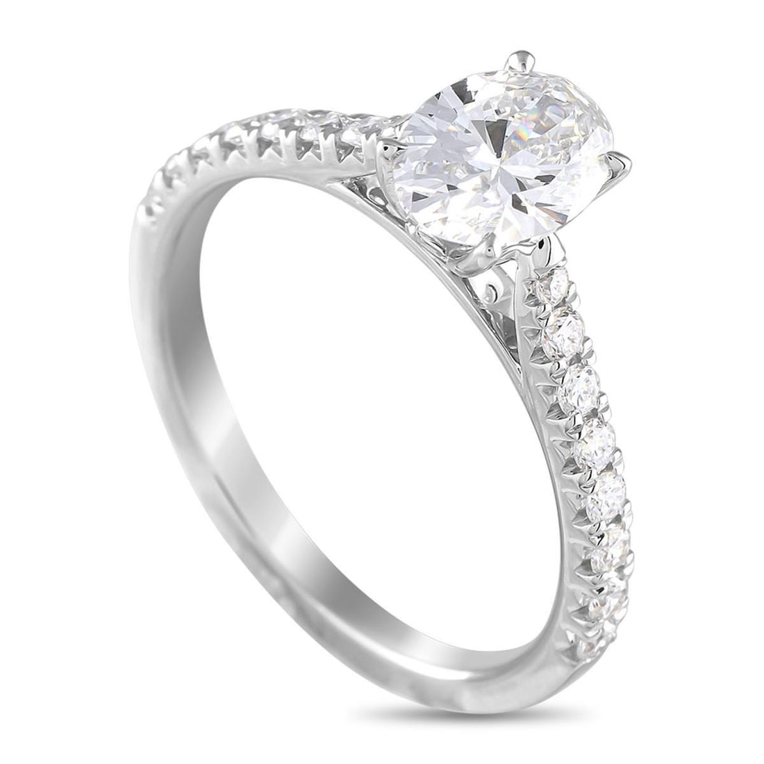 14K WHITE GOLD 1.34CT LAB-GROWN DIAMOND RING (1 of 4)