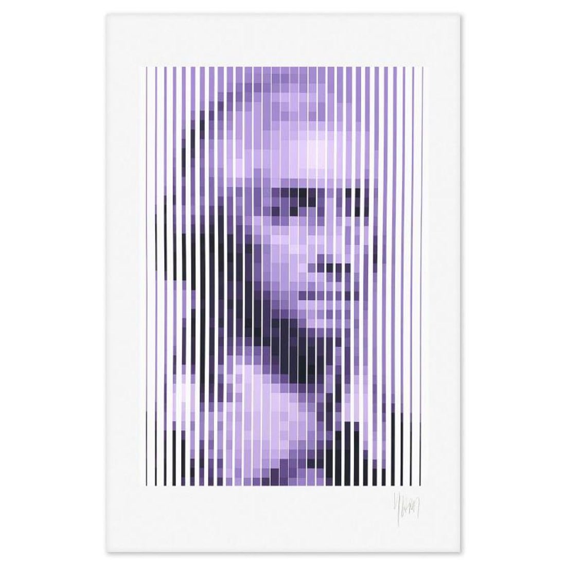 Yvaral, "Washington" Limited Edition Serigraph, Numbered and Hand Signed with Letter of Authenticity (1 of 2)