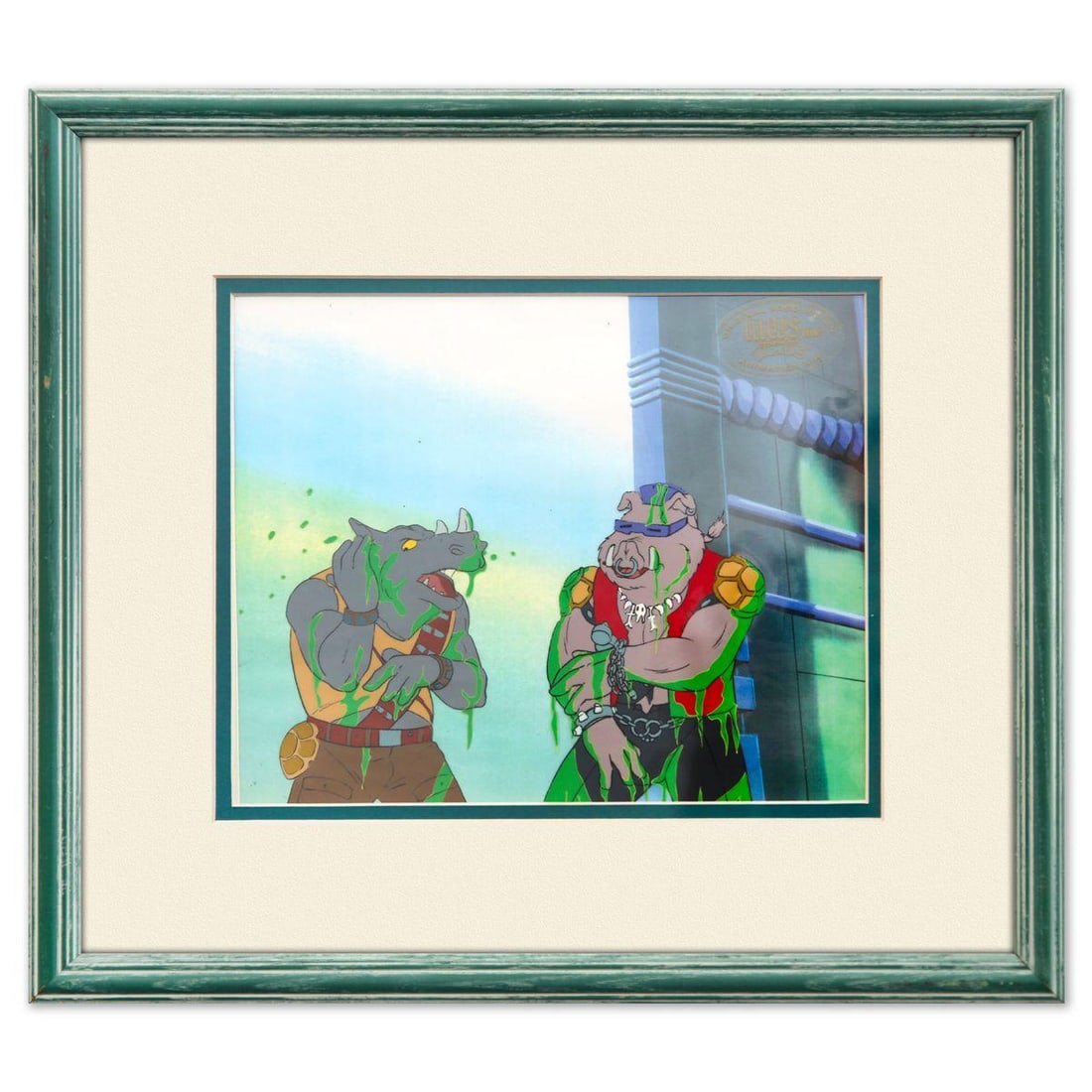 Animation Art- Hand-Painted Cel "Bebop and Rocksteady" (1 of 2)