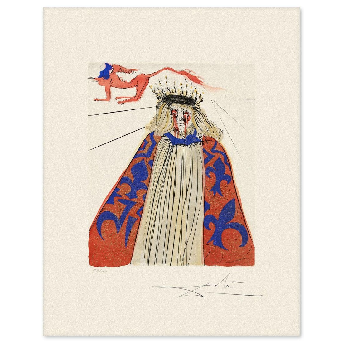 Salvador Dali- Etching "Muse of Tragedy" (1 of 3)