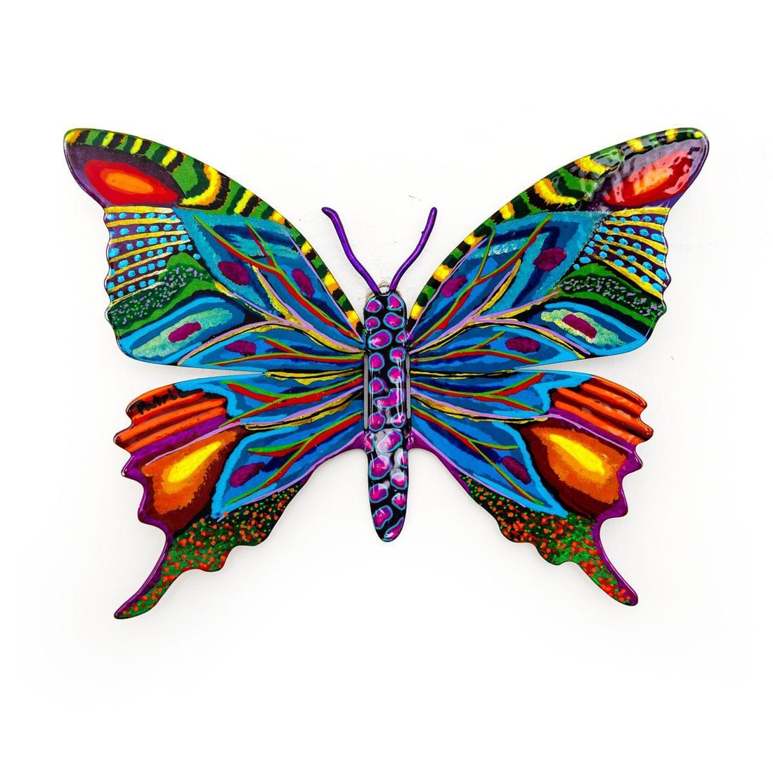 Patricia Govezensky- Original Painting on Cutout Steel "Butterfly": Artist: Patricia Govezensky. Medium: Original Painting on Cutout Steel. Title: Butterfly. Size: 6" x 8". Signature: Hand Signed by the artist. Certificate of Authenticity: From the publisher. Referenc