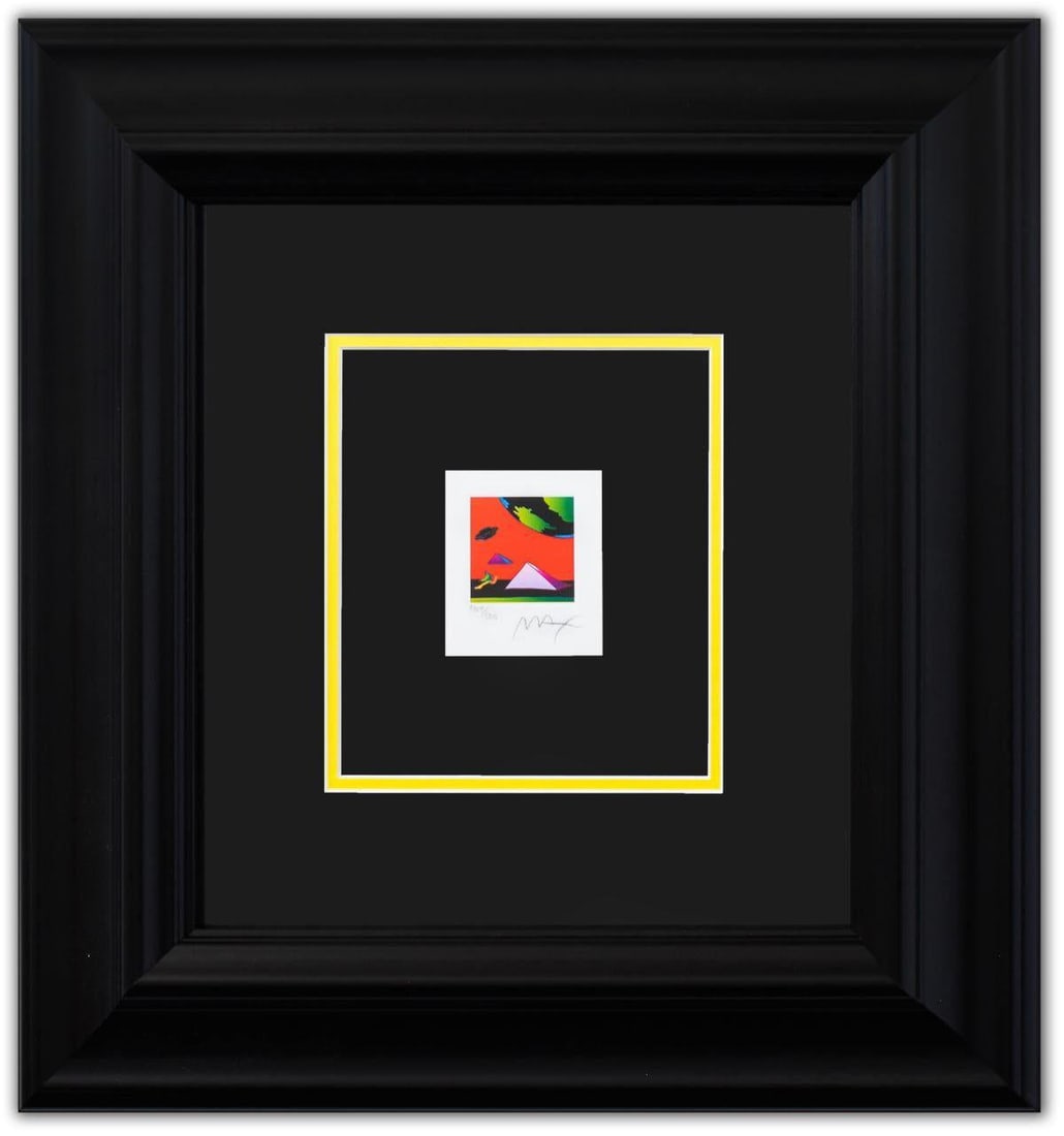 Peter Max- Original Lithograph "Jumper with Two Pyramids (Mini)" (1 of 3)