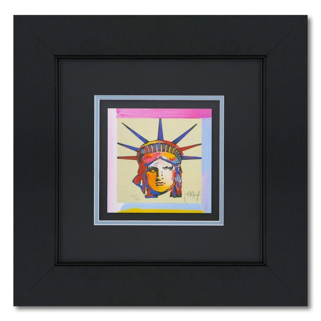 Peter Max- Original Lithograph "Liberty Head" (1 of 3)