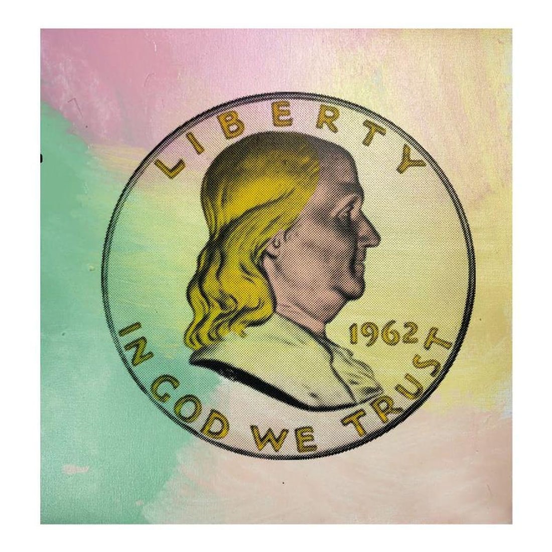 Steve Kaufman (1960-2010) "1962 Liberty Coin" Hand Signed and Numbered Limited Edition Hand Pulled (1 of 2)