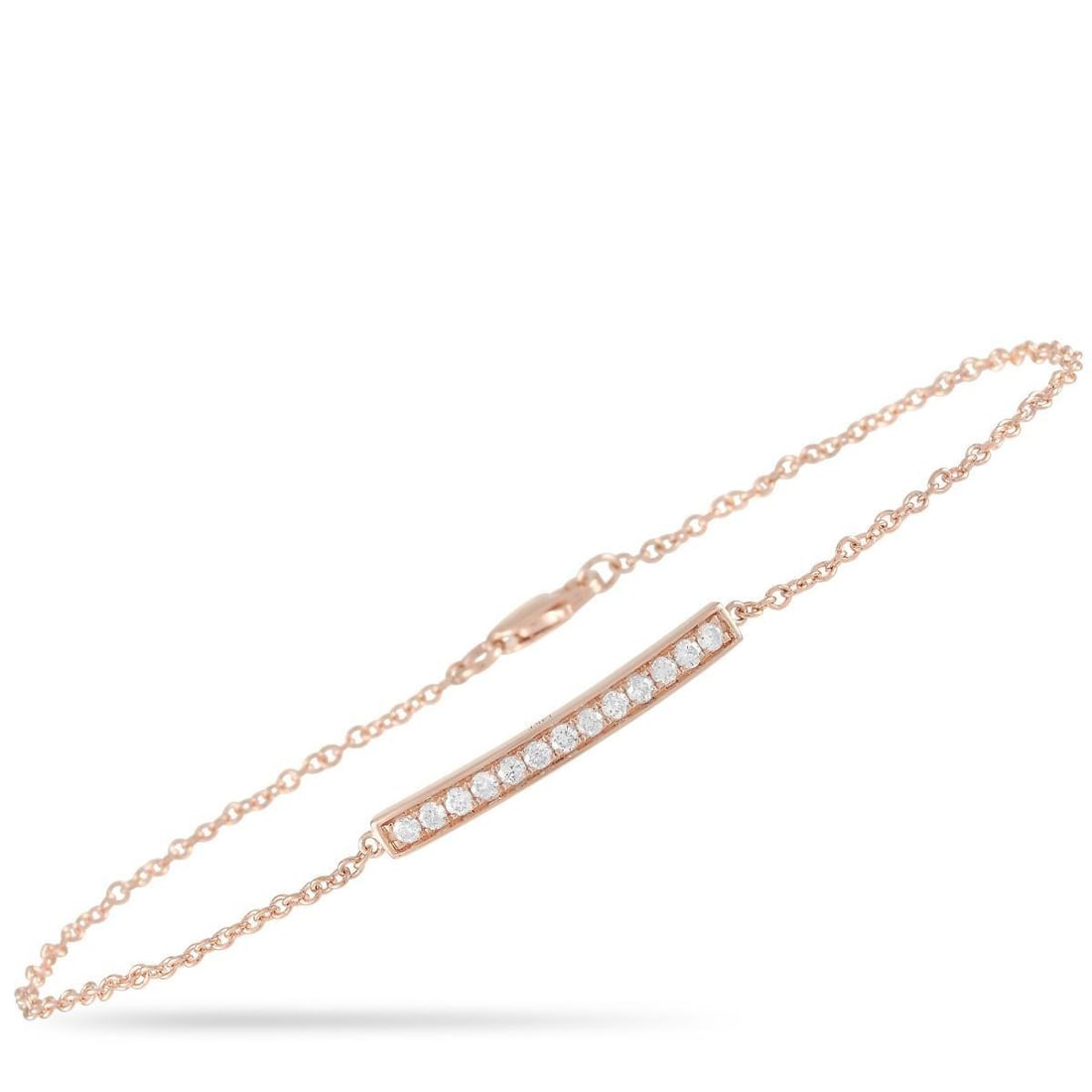 14K ROSE GOLD 0.25 CT DIAMOND BRACELET (1 of 3)