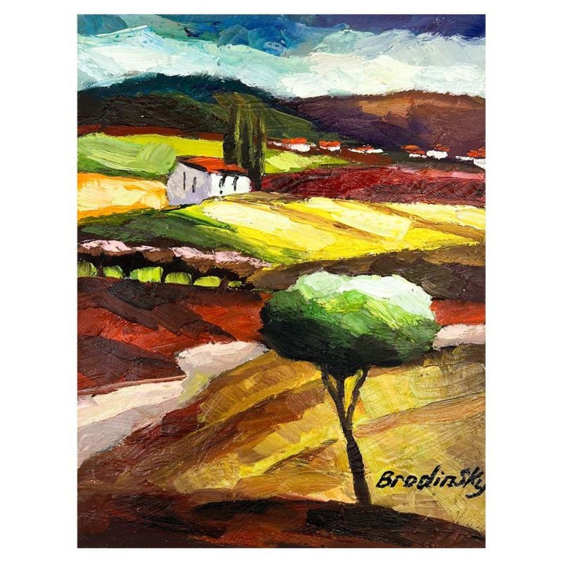 Slava Brodinsky Hand Signed Original Painting on Canvas with Letter of Authenticity.: This is an original painting oil on canvas by Slava Brodinsky. Hand signed by the artist, this piece comes with a letter of authenticity. Measures approximately 16" x 12" (image).