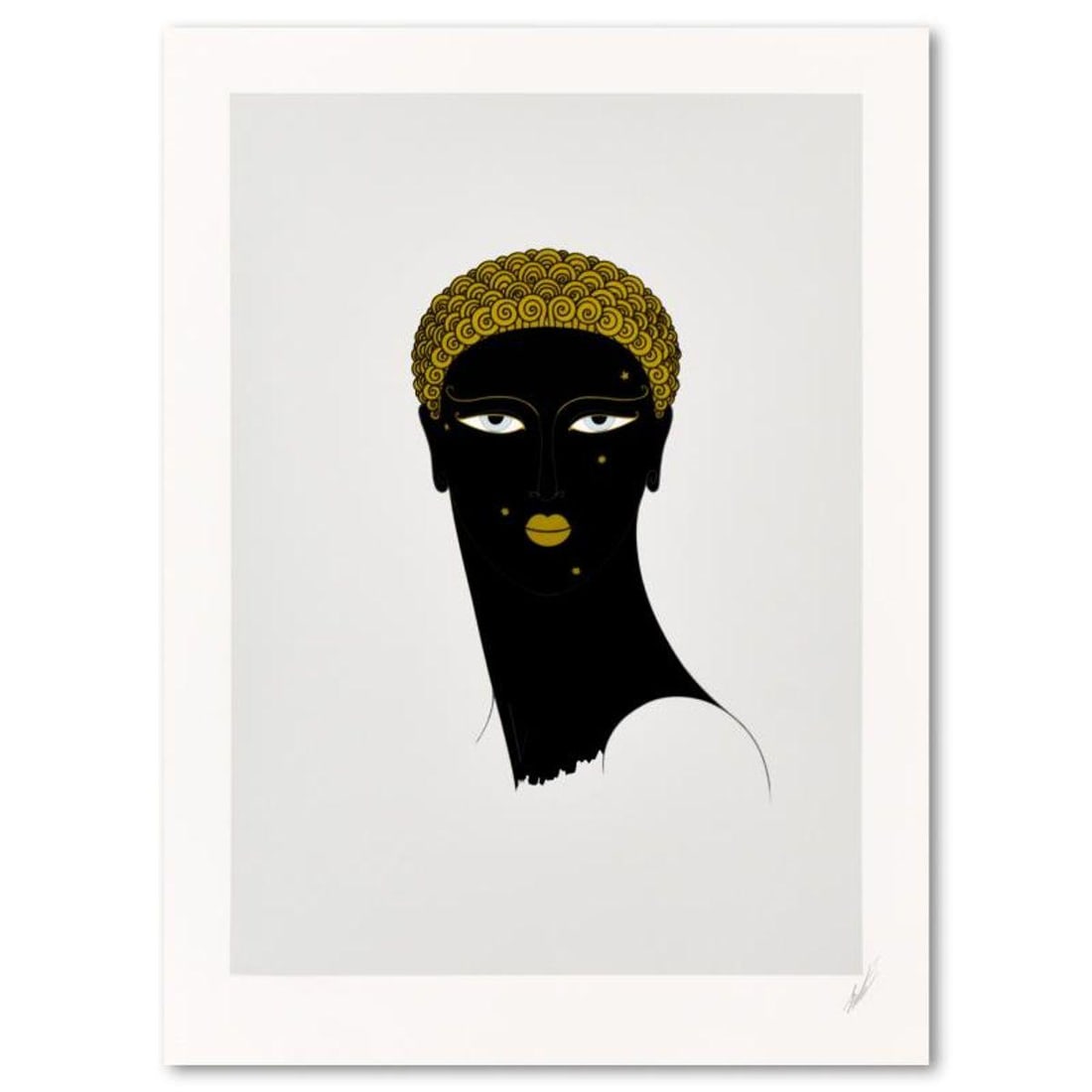 Erte (1892-1990), "Queen of Sheba" Limited Edition Serigraph from an AP Edition, Hand Signed with: Queen of Sheba is a limited edition serigraph from an AP edition on paper, hand signed by Erte (1892-1990). Includes Letter of Authenticity. Measures approx. 22" x 30" (border), 18" x 25" (image). The