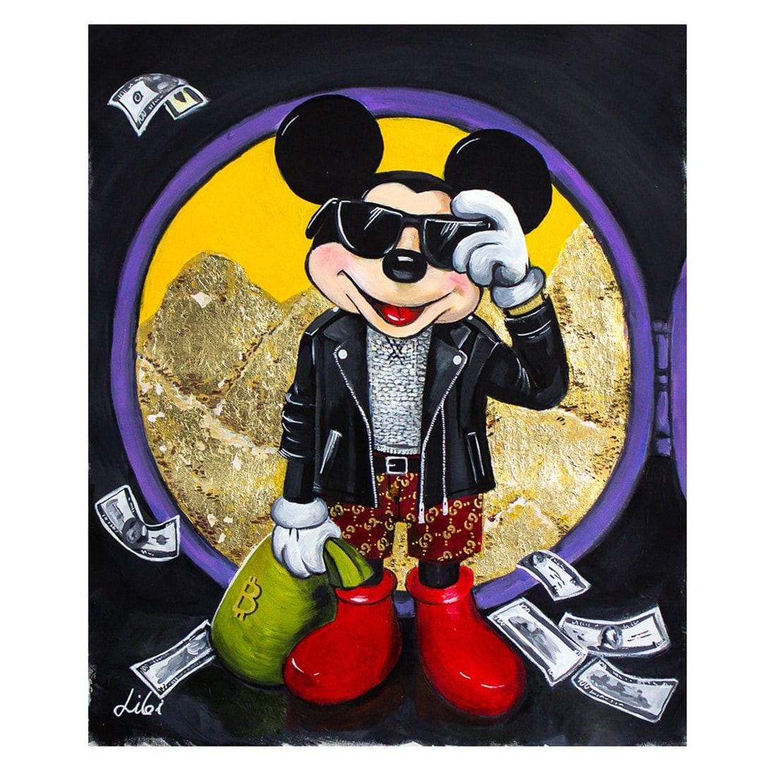 Libi- Original Acrylic on Canvas "Safe Deposit" (1 of 2)