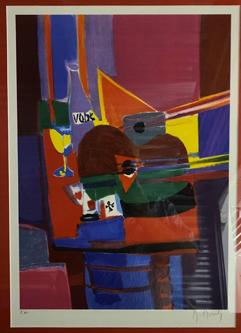 Marcel Mouly- Original hand signed and numbered lithograph on paper: Artist: Marcel Mouly. Medium: Original hand signed and numbered lithograph on paper. Measures approx. 16" x 20" (framed). Reference#: 43281.