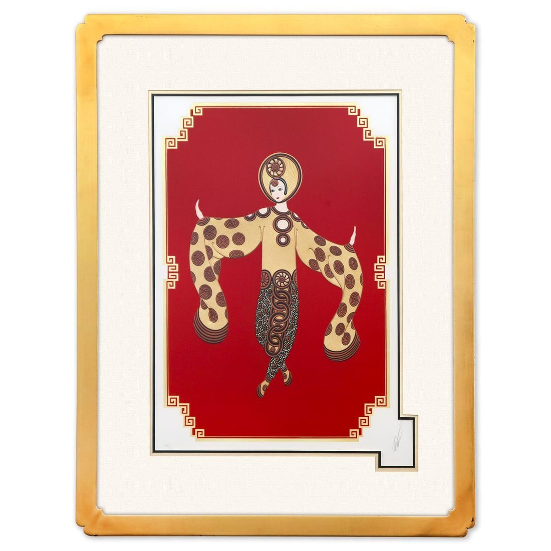 Erte- Serigraph "Willow Tree": Artist: Erte. Medium: Serigraph. Title: Willow Tree. Size: 23" x 18". Measures approx. 34" x 27" (framed). Signature: Hand Signed and numbered. Certificate of Authenticity: Is Included.