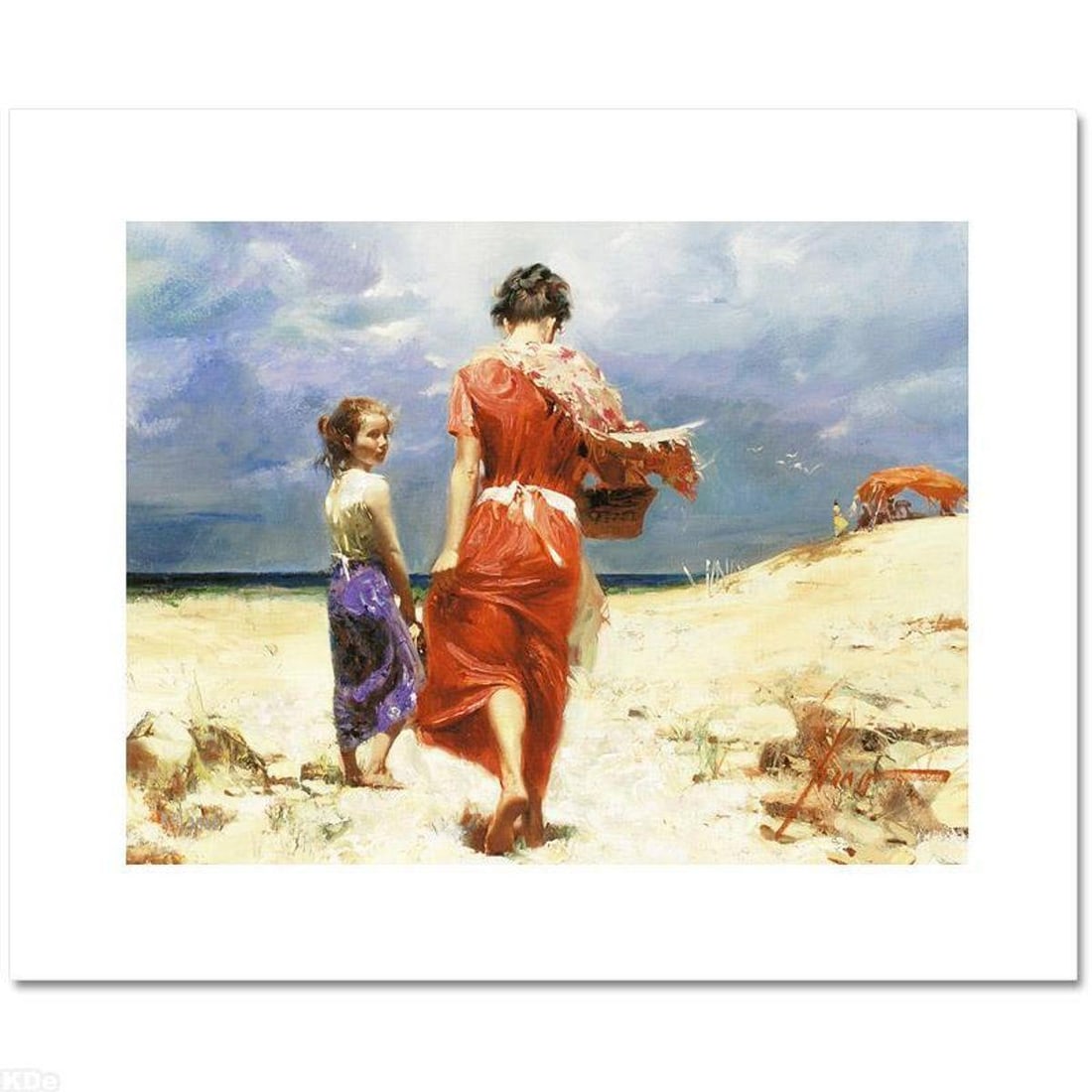 Pino (1939-2010), "Summer Retreat" Limited Edition on Canvas, Numbered and Hand Signed with: Summer Retreat is a limited edition giclee on canvas by Pino (1939-2010), numbered and hand signed by the artist. Includes Certificate of Authenticity. Measures approx. 16" x 12" (image). Reference#: 