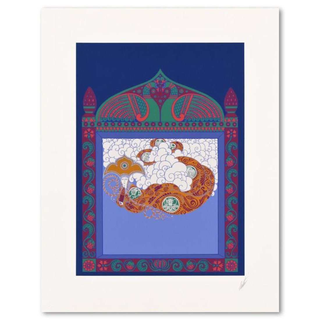 Erte (1892-1990), "Russian Fairytale" Limited Edition Serigraph from an AP Edition, Hand Signed with: Russian Fairytale is a limited edition serigraph from an AP edition on paper, hand signed by Erte (1892-1990). Includes Letter of Authenticity. Measures approx. 18.5" x 23.5" (border), 13" x 18" (imag
