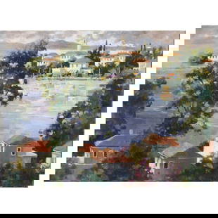 Marilyn Simandle, "Costa Del Sol" Limited Edition on Canvas, Numbered and Hand Signed with Letter of: Costa Del Sol is a limited edition giclee on canvas by Marilyn Simandle, numbered and hand signed by the artist. Includes Letter of Authenticity. Measures approx. 40" x 30" (image). Reference#: 93613.