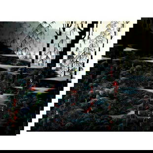 Eyvind Earle (1916-2000), "Dawns First Light" Limited Edition Serigraph on Paper; Numbered & Hand: Dawns First Light is a limited edition serigraph on paper by Eyvind Earle (1916-2000). The piece is numbered, hand-signed by the artist, and accompanied by a certificate of authenticity. Measures