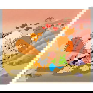 Pebbles and Bam Bam Limited Edition Sericel from the Popular Animated Series The Flintstones.: This truly wonderful collector's item from America's animation pop culture will bring cheer to fans of both past and present! "Pebbles and Bam Bam" is a limited edition sericel with a full color