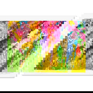 LeRoy Neiman (1921-2012), "Panteras" Limited Edition Serigraph, Numbered 223/500 and Hand Signed: Panteras is a limited edition serigraph on paper by LeRoy Neiman (1921-2012), numbered 223/500 and hand signed by the artist. Includes Letter of Authenticity. Measures approx. 42" x 30" (border),