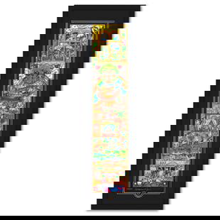 Charles Fazzino- 3D Construction Silkscreen Serigraph "Celebration of Spirit": Artist: Charles Fazzino. Medium: 3D Construction Silkscreen Serigraph. Title: Celebration of Spirit. Size: 38" x 8". Measures approx. 44" x 15" (framed). Signature: Hand signed and numbered.